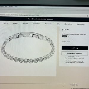Authentic Women’s Swarovski Tennis Bracelet!